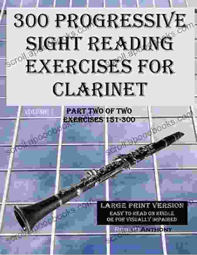 300 Progressive Sight Reading Exercises For Clarinet Book Cover 300 Progressive Sight Reading Exercises For Clarinet