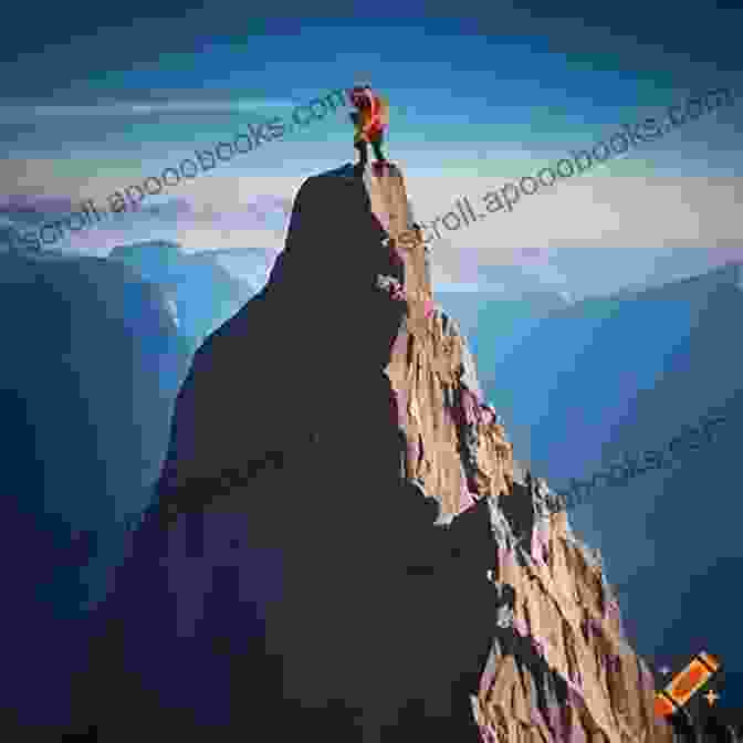 A Determined Climber Ascending A Steep Mountain, Illustrating The Power Of Hope To Overcome Adversity. Using The Power Of Hope To Cope With Dying: The Four Stages Of Hope