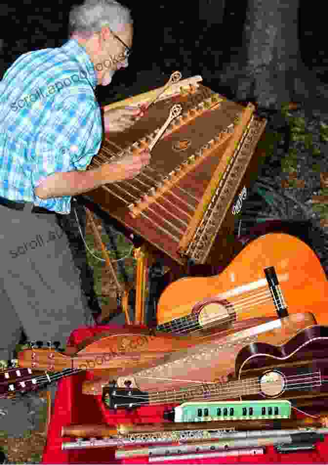 A Family Gathered Around A Hammered Dulcimer, Playing Music And Singing Together Hammered Dulcimer Arrangements For Special Occasions