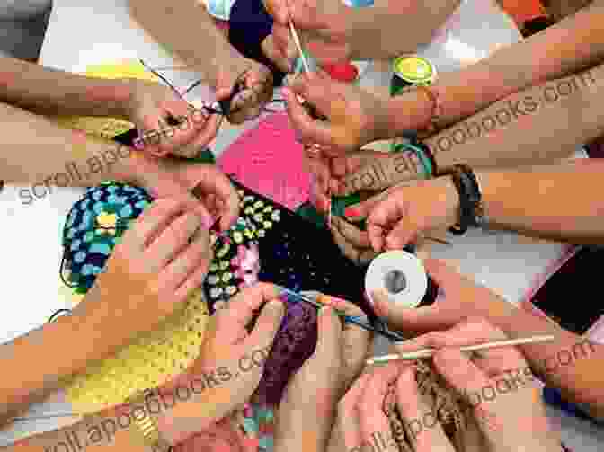 A Group Of People Crocheting Together Big Foot Boutique: Kick Up Your Heels In 8 Pairs Of Crochet Slippers (Annie S Attic: Crochet)