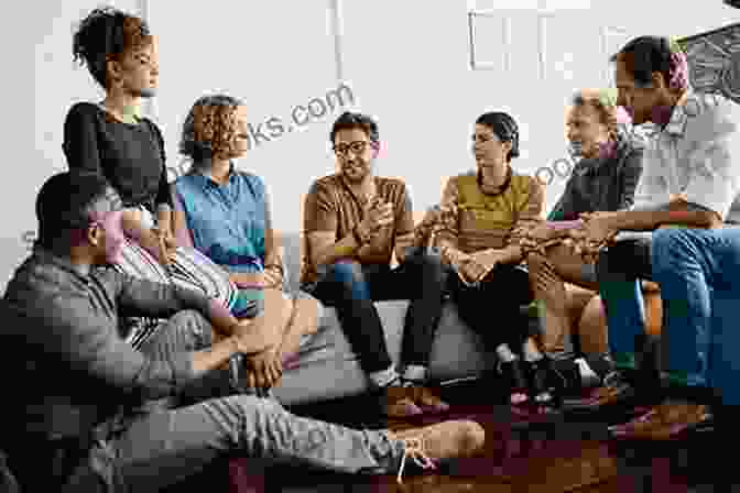 A Group Of Smiling People Engaged In Conversation, Symbolizing The Connection Between Language And Happiness Language And The Pursuit Of Happiness