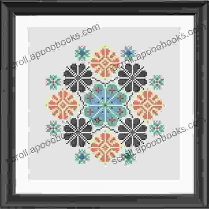 A Modern Counted Cross Stitch Pattern Of A Geometric Design More Than 101 Kawaii Cross Stitch Patterns: Modern Counted Cross Stitch Patterns Easy Cute Designs For Beginners Themes (Animals Creatures Nature Christmas Valentine Halloween Drinks Food)