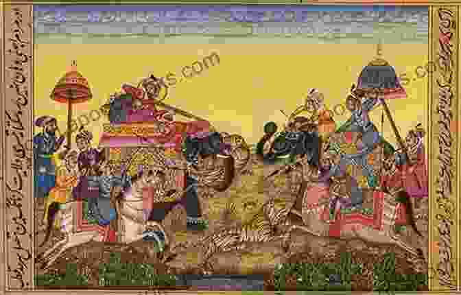 A Painting Depicting A Battle Scene From Ancient India Exploring India: Battles And Warriors