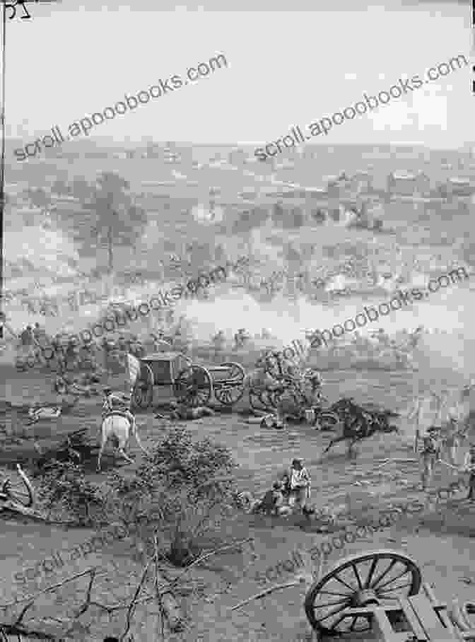 A Panoramic View Of Pickett's Charge At Gettysburg, Capturing The Vast Scale And Intensity Of The Assault The Great Charge And Artillery Fighting At Gettysburg (Pickett S Charge))