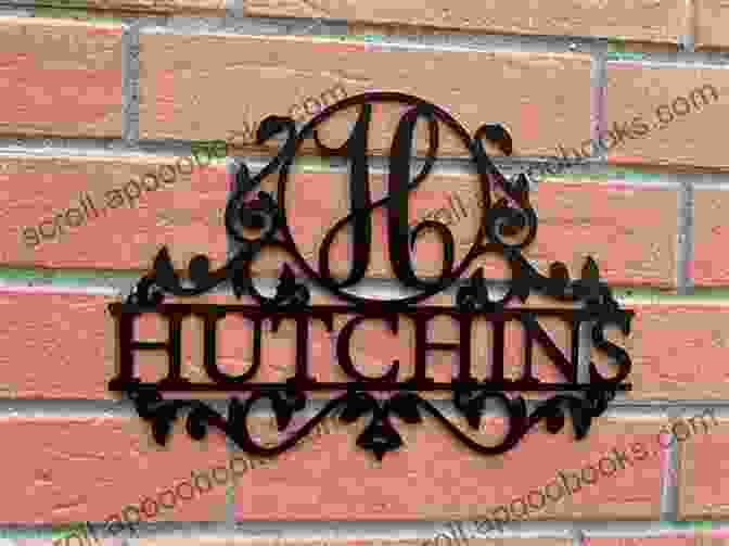 A Personalized Plastic Canvas Door Hanger Featuring An Elegant Monogram Design. Door Hangers Galore: 18 Patterns In Plastic Canvas