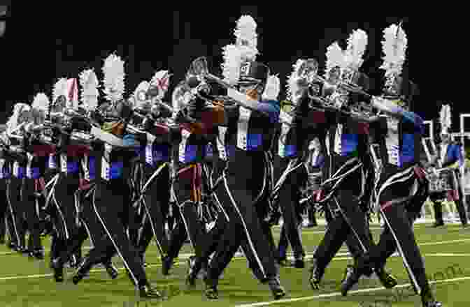 A Photograph Of A Drum And Bugle Corps Performing On A Competition Field, With Precision Movements And Dazzling Formations. Racine: Drum And Bugle Corps Capital Of The World (Images Of America)