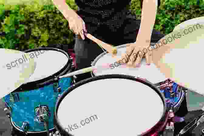 A Photograph Of A Drum Being Played, Showcasing The Vibrant Colors And Textures Of Its Painted Surface. Drum Transcriptions Of Jonathan: Of Photographs Showing Drums The Author Made Himself