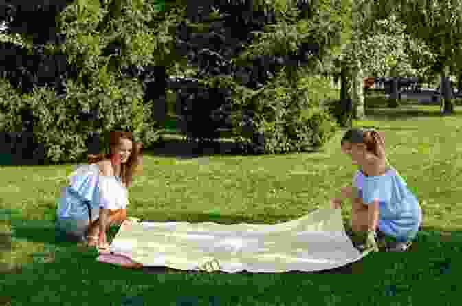 A Picnic Blanket Spread Out On The Grass Let S Have A Picnic Set: Plastic Canvas Pattern