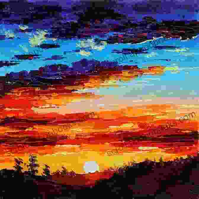 A Plastic Canvas Landscape Depicting A Sunset Over A Mountain Range Amazing Landscapes 10: In Plastic Canvas (Amazing Landscapes In Plastic Canvas)