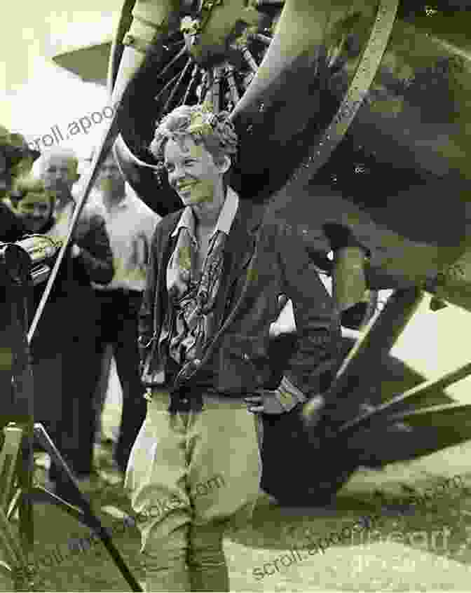 A Portrait Of Amelia Earhart In Her Flying Gear Into The Wild Blue Yonder: An Early History Of The U S Airlines Their People And The Planes They Flew