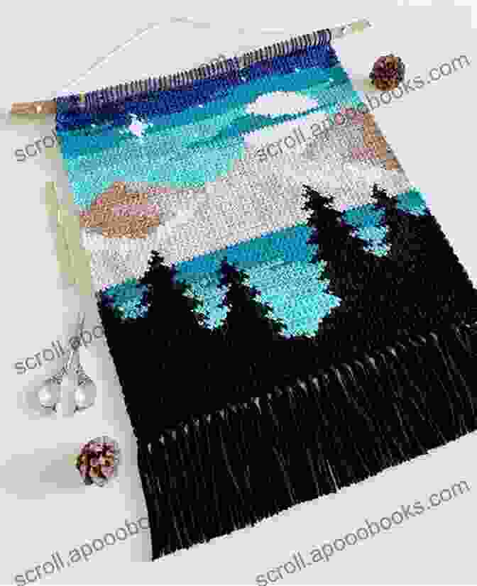 A Stunning Crochet Wall Hanging Inspired By The Mesmerizing Landscapes Of Iceland. Northern Lights Crochet: 10 Crochet Projects Inspired By Iceland S Beauty