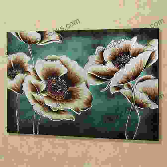 A Vibrant And Intricate Plastic Canvas Wall Hanging Featuring A Floral Motif. Dazzling Wall Hangings 7: In Plastic Canvas (Dazzling Wall Hangings In Plastic Canvas)