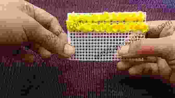 A Woman Stitching A Plastic Canvas Landscape, Referring To A Pattern Chart Amazing Landscapes 10: In Plastic Canvas (Amazing Landscapes In Plastic Canvas)