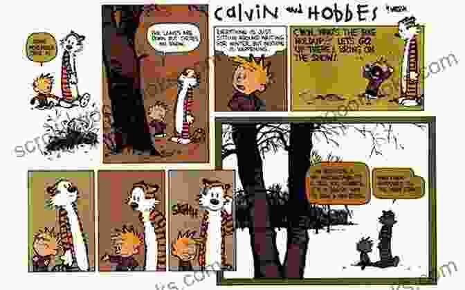 Calvin And Hobbes Comic Strip Featuring Calvin And Hobbes Sitting On A Hilltop, Looking Out At The Sunset Homicidal Psycho Jungle Cat: A Calvin And Hobbes Collection (Calvin And Hobbes 9)