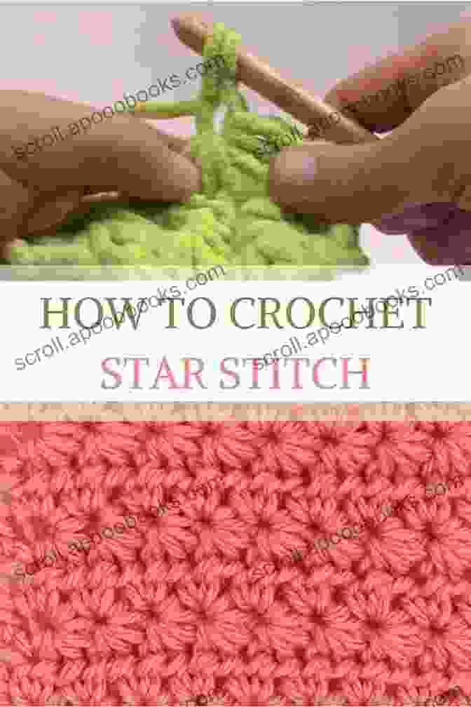 Diagram Illustrating The Star Stitch Pattern Crochet Multi Color Star Stitch Afghan Download Star Stitch Afghan For Our Book Library Crochet Afghan Pattern To Download