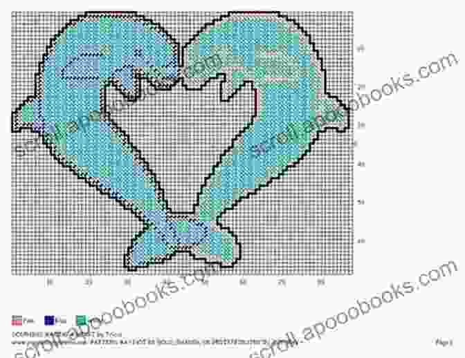 Dolphin With Heart Dancing Dolphin Plastic Canvas Patterns 18