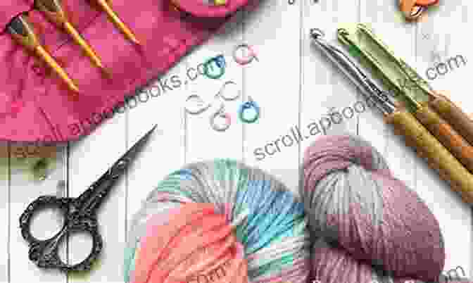 Essential Materials For Crochet, Including Yarn, Crochet Hook, Scissors, Measuring Tape, Stitch Markers Learn To Needle Felting: Detail Tutorials For Beginners With Simple Patterns: Needle Felting Projects