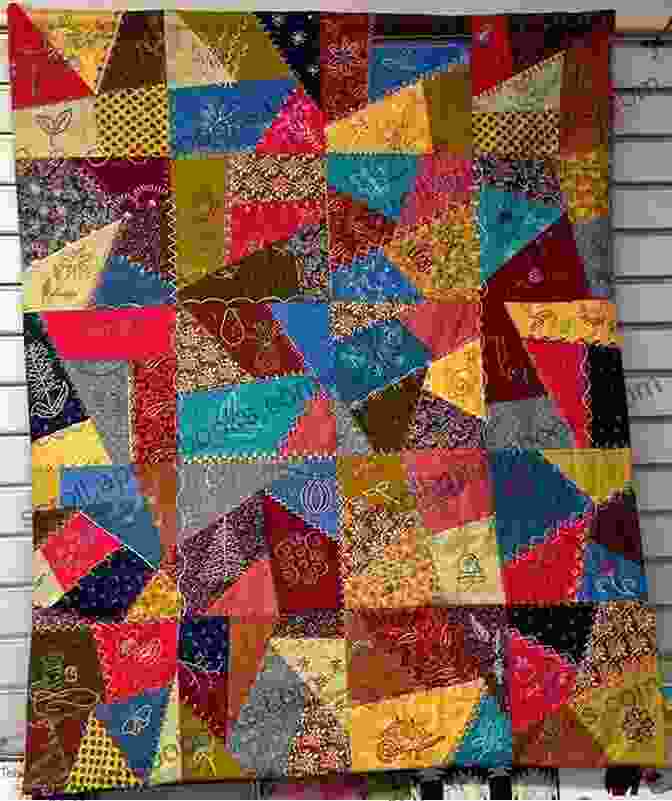 Example Of A Finished Crazy Quilt The Visual Guide To Crazy Quilting Design: Simple Stitches Stunning Results