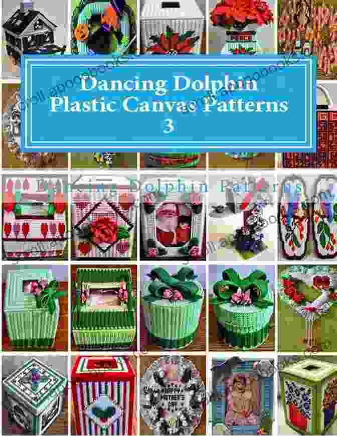 Example Pattern From 'Dancing Dolphin Plastic Canvas Patterns 10' Depicting A Pod Of Dolphins Leaping Out Of The Water Dancing Dolphin Plastic Canvas Patterns 10