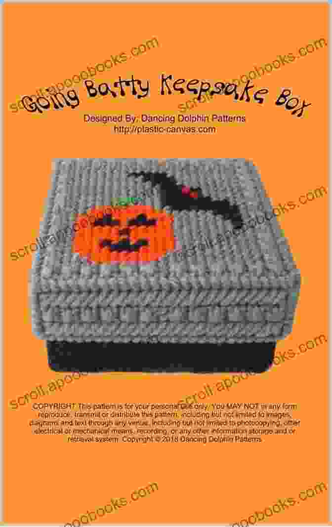 Going Batty Keepsake Box Halloween Plastic Canvas Pattern Image Going Batty Keepsake Box : Halloween Plastic Canvas Pattern