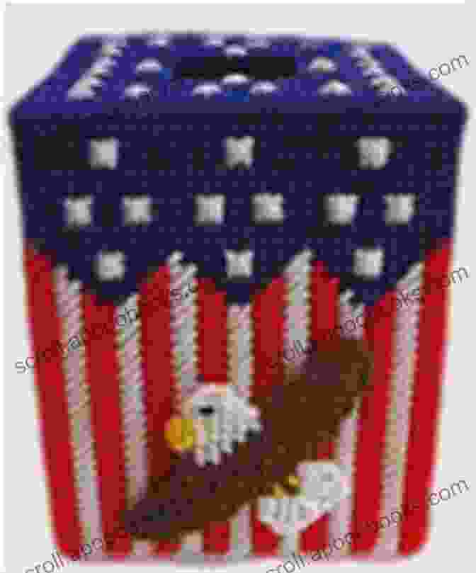 Image Of The 'Let's Celebrate The 4th Boutique Tissue Cover' Let S Celebrate The 4th Boutique Tissue Cover: Plastic Canvas Pattern