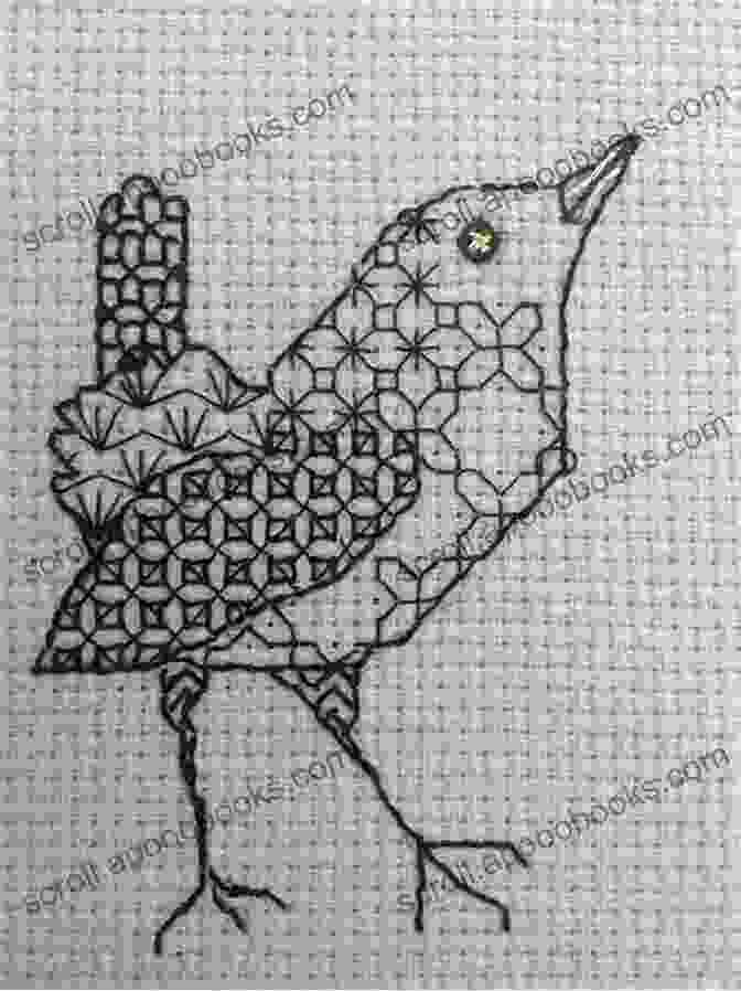 Intricate Blackwork Embroidery Pattern Featuring Dancing Dolphins, Showcasing The Elegant Geometric Designs Of Shelly Blackwork Fillers Volume Dancing Dolphin Patterns Shelly S Blackwork Fillers Volume 2 Dancing Dolphin Patterns