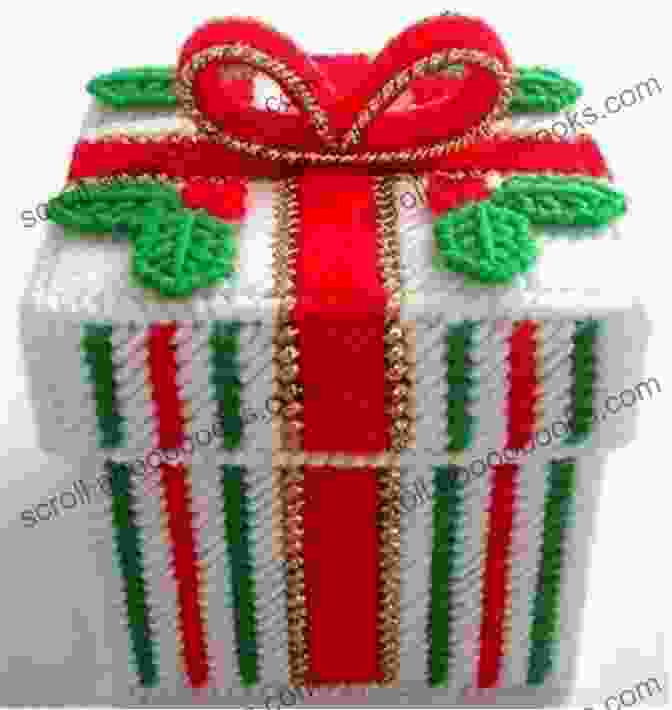 Ornate Plastic Canvas Keepsake Box Decorated With Christmas Motifs Christmas 9: In Plastic Canvas (Christmas In Plastic Canvas)