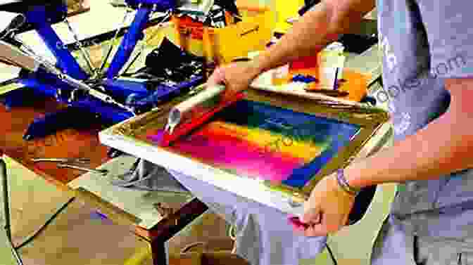 Printing The Design Onto The T Shirt Using Silk Screen An Easy Guide To Silk Screen T Shirts From Home: By Betsy Ickes