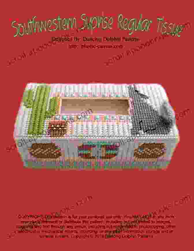 Southwestern Surprise Regular Tissue Box Cover Southwestern Surprise Regular Tissue Box Cover: Plastic Canvas Pattern