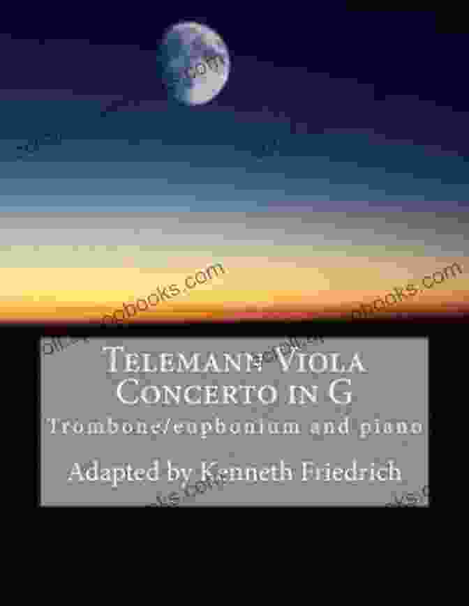 Telemann Viola Concerto In Trombone Euphonium Version Book Cover Telemann Viola Concerto In G Trombone/euphonium Version