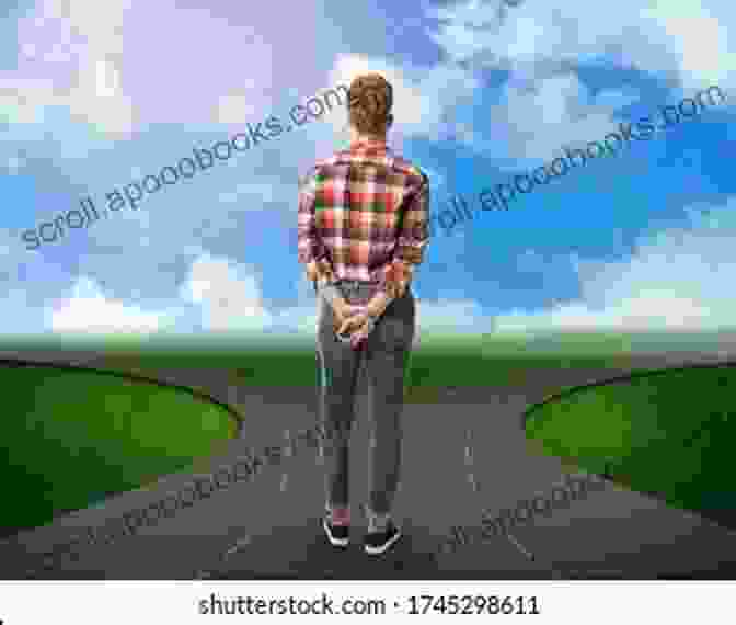 Unpaved Crossroads Book Cover, Featuring A Man Standing At A Crossroads, Looking Determined And Hopeful Unpaved Crossroads Braeden Michaels