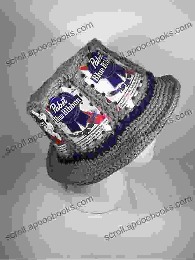 Various Crochet Hats Including A Beer Can Hat And A Soda Can Hat Beer Can Hat Soda Can Hat Crochet Pattern