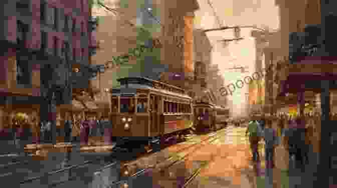 Vintage Streetcar Gliding Through A Bustling Cityscape Streetcars Of America (Shire Library USA 779)