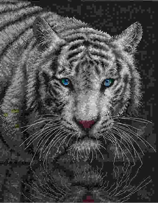 White Tiger Counted Cross Stitch Chart Stunning Representation Of India's National Animal White Tiger Counted Cross Stitch Chart