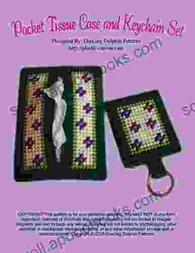 Pocket Tissue Case and Keychain Set: Plastic Canvas Pattern