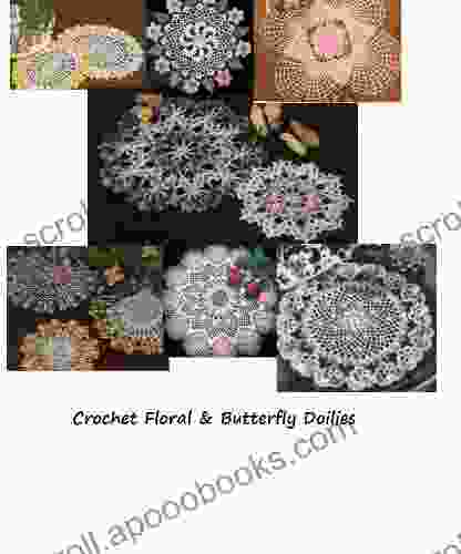 Crochet Floral and Butterfly Doilies Vintage Crochet Doily Patterns Summertime Crochet