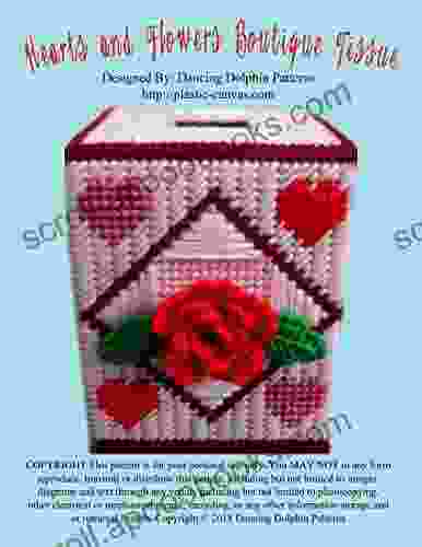 Hearts And Flowers Boutique Tissue: Plastic Canvas Pattern