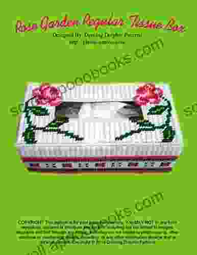 Rose Garden Regular Tissue Box Cover: Plastic Canvas Pattern